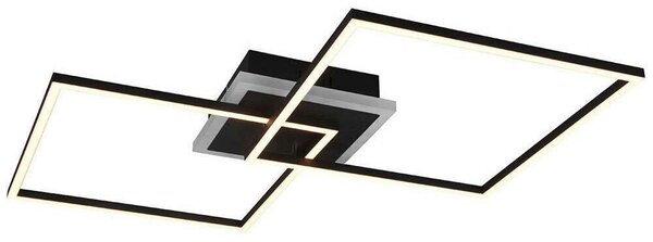 Φωτιστικό Οροφής - Πλαφονιέρα Arribo R62843132 2x29W & 1x6,5W Led 61x61x8cm Black Mat RL Lighting