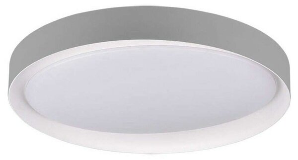 Φωτιστικό Οροφής - Πλαφονιέρα Zeta R62712411 24W Led Φ48cm 7cm Grey RL Lighting