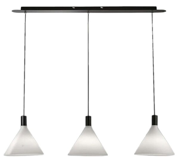 Φωτιστικό Οροφής - Ράγα Vincent 3665-48-102 3x40W E27 119x200cm White Fabas Luce