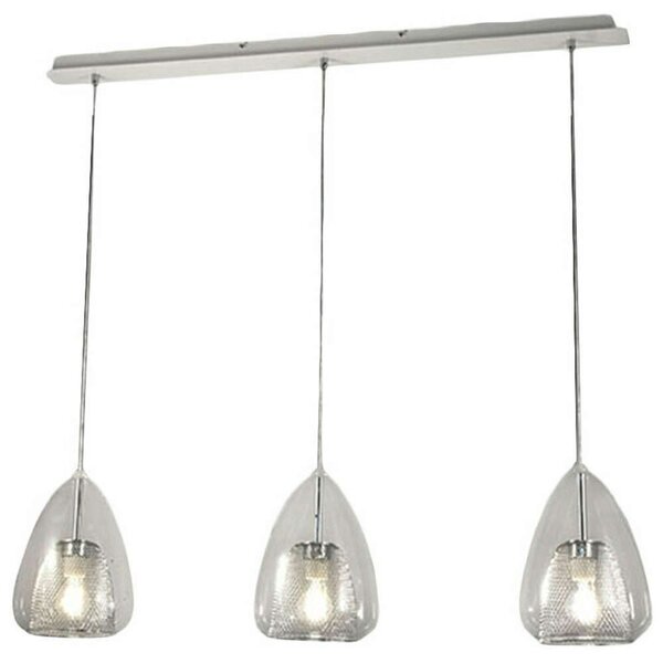 Φωτιστικό Οροφής - Ράγα Britton 3673-48-241 3x40W E27 112x200cm Clear Fabas Luce