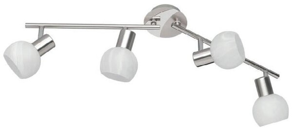 Φωτιστικό Οροφής - Σποτ Antibes R80174007 4xE14 28W 11x69x20cm Nickel Mat RL Lighting