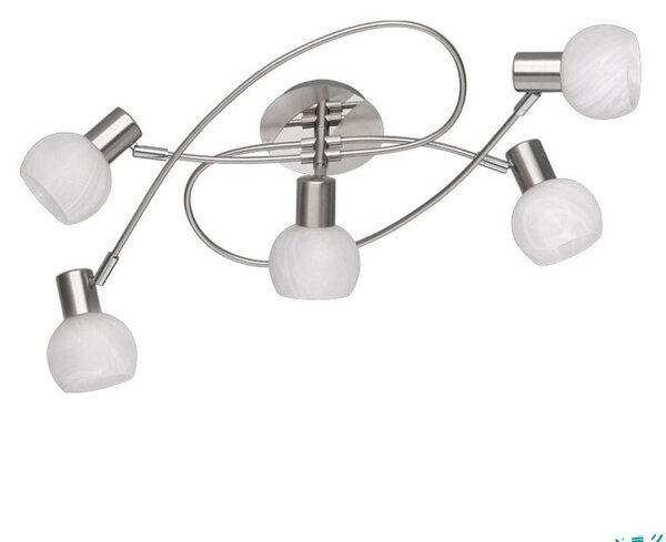 Φωτιστικό Οροφής - Σποτ Antibes R60175007 5xE14 28W 25x52x23cm Nickel Mat RL Lighting