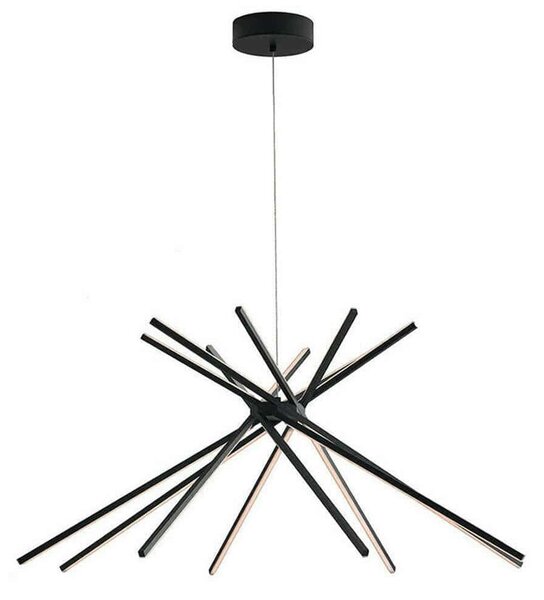 Φωτιστικό Οροφής Shanghai LED-SHANGHAI-S8C NERO 54W Led 113x160cm Black Luce Ambiente Design