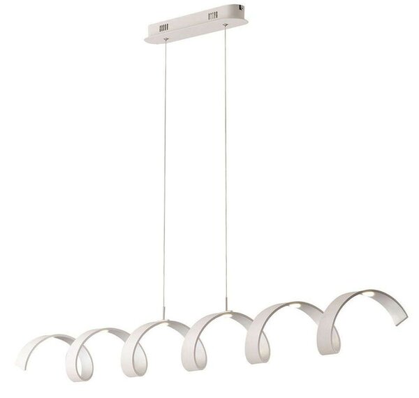 Φωτιστικό Οροφής - Ράγα Helix LED-HELIX-S6C BCO 30W Led 125x120cm White-Silver Luce Ambiente Design