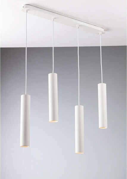 Φωτιστικό Οροφής - Ράγα Fluke I-FLUKE-S4 BCO 4xGU10 68x200cm White Luce Ambiente Design