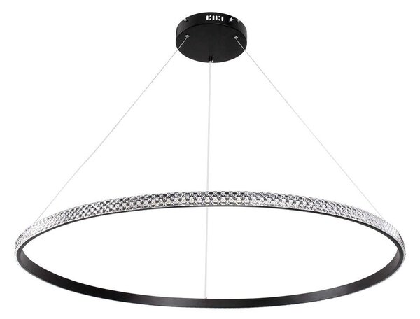 Φωτιστικό Οροφής Diamond 61134 Led 75W Φ100cm Black GloboStar