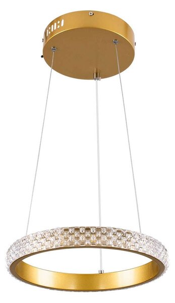 Φωτιστικό Οροφής Diamond 61127 Led 20W Φ25cm Gold Matt GloboStar