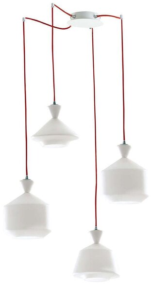 Φωτιστικό Οροφής Sugar I-SUGAR-S4 4xE27 Led 20x80x250cm White Luce Ambiente Design