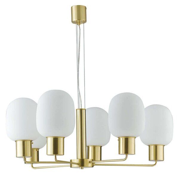 Φωτιστικό Οροφής Fellini I-FELLINI-S6 ORO 6xE27 Led Φ98cm 150cm Gold Luce Ambiente Design