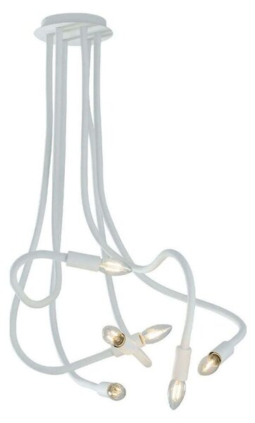 Φωτιστικό Οροφής Lover I-LOVER-6-BCO 6xE14 Φ18cm 100cm White Luce Ambiente Design