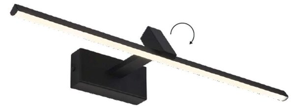 Φωτιστικό Τοίxου - Απλίκα Mirar PN13LEDW50BK 8W Led 50x16,5x7,5cm Black Aca