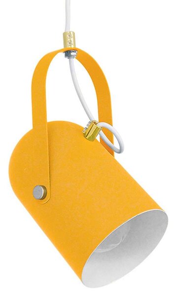 Φωτιστικό Οροφής Hazel 00926 1xΕ27 Φ12x27cm Yellow Matt GloboStar