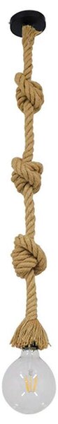 Φωτιστικό Οροφής Rope 01018 1xΕ27 Φ3,5x200cm Beige GloboStar