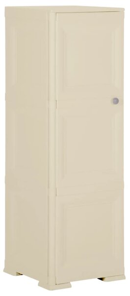 VidaXL Πλαστικό Ντουλάπι Angora Λευκό 40 x 43 x 125εκ. με Σχέδιο Ξύλου