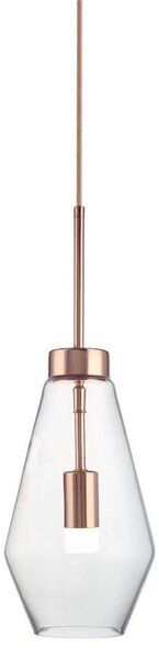 Φωτιστικό Οροφής DD-GL-0627CLEAR 1xG9 Φ17cm 140cm Copper Aidonitsa