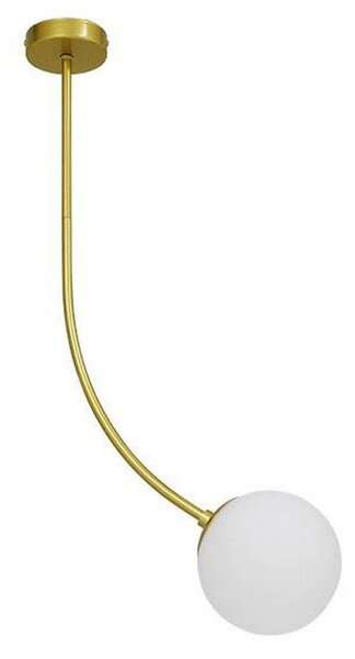 Φωτιστικό Οροφής Drizzle 00922 1xE27 Φ15x70cm Gold-White GloboStar