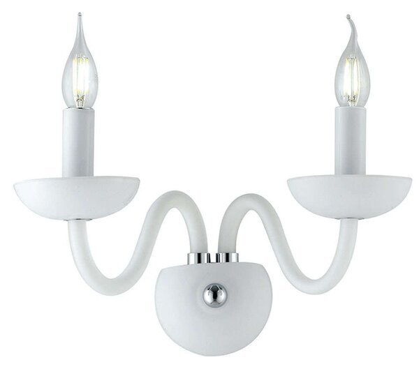 Φωτιστικό Τοίχου - Απλίκα Alfiere I-ALFIERE/AP2 BCO 2xE14 37x26cm White Luce Ambiente Design