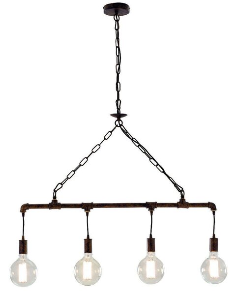 Φωτιστικό Οροφής - Ράγα Amarcord I-AMARCORD-S4 4xE27 Φ86cm 110cm Rust Luce Ambiente Design