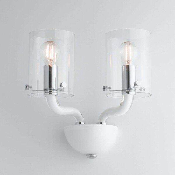 Φωτιστικό Τοίχου - Απλίκα Aurora I-AURORA-AP2 BCO 2xE14 31x24cm White Luce Ambiente Design