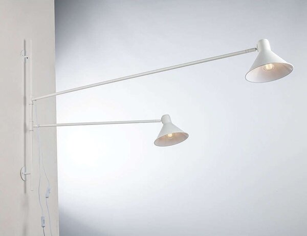 Φωτιστικό Τοίχου - Απλίκα Duetto I-DUETTO-AP2-BCO 2xE27 154x90cm White Luce Ambiente Design