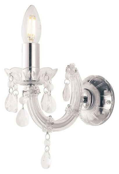 Φωτιστικό Τοίχου - Απλίκα Houston I-HOUSTON-AP TR 1xE14 22x21cm Clear Luce Ambiente Design