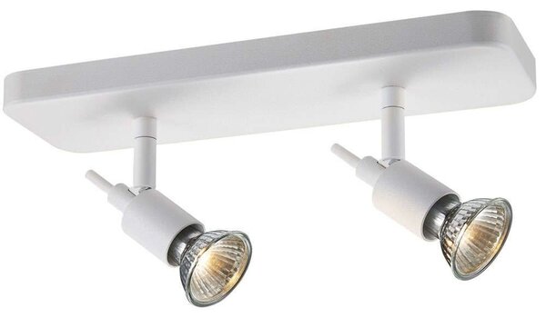 Σποτ Οροφής Διπλό VK/03078CE/2/W 30x14,1cm 2xGU10 35W White VKLed