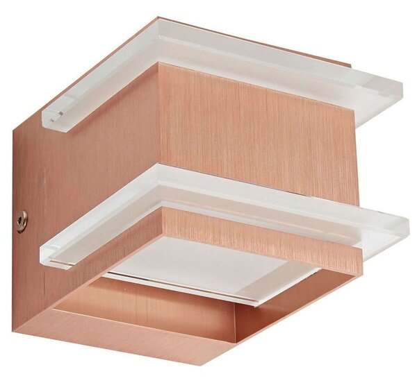 Φωτιστικό Τοίχου VK/03077WA/COP 10x8cm 1xG9 42W Copper-Clear VKLed