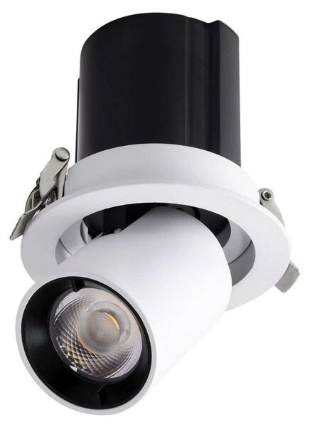 Φωτιστικό Οροφής - Σποτ Χωνευτό Virgo-S 60302 7W Led Φ9x9cm White-Black GloboStar