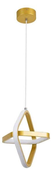 Φωτιστικό Οροφής Rose 61066 Led 22W 24x22x24cm Gold GloboStar