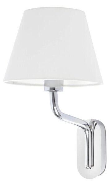 Φωτιστικό Τοίχου - Απλίκα Eterna 24005-10 E27 15W Chrome - White Faro Barcelona