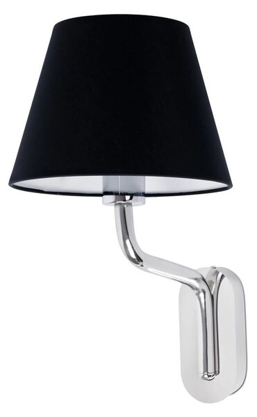 Φωτιστικό Τοίχου - Απλίκα Eterna 24005-12 E27 15W Chrome - Black Faro Barcelona