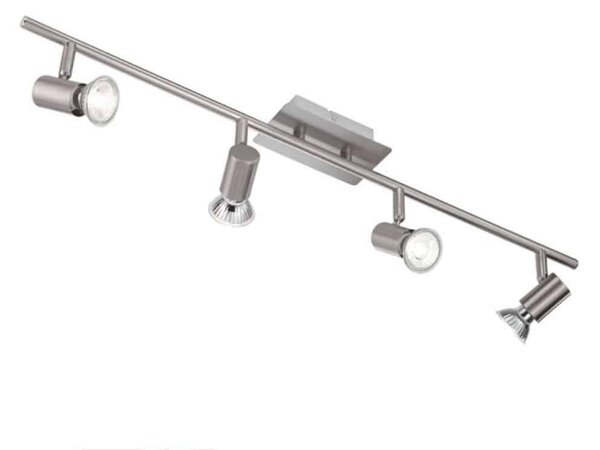 Φωτιστικό Οροφής - Σποτ Tucson 2937-80-178 4xGU10 50W 70cm Nickel La Mia Luce