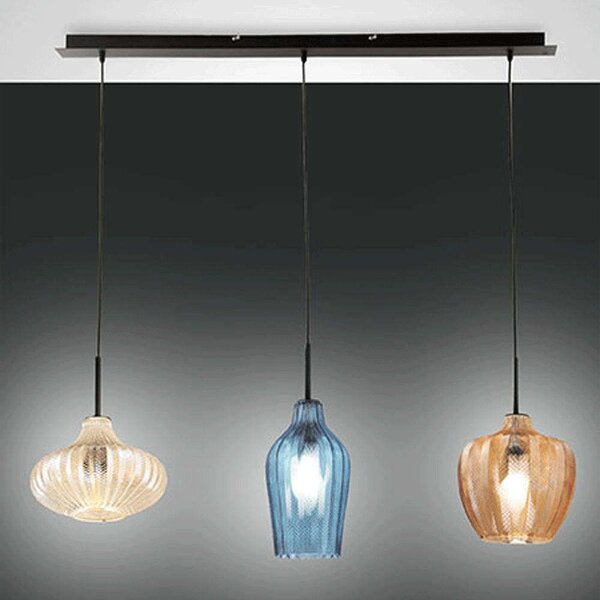 Φωτιστικό Οροφής - Ράγα Olbia 3725-48-363 3xE27 40W 100x200cm Multi La Mia Luce