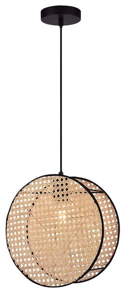 Φωτιστικό Οροφής Gheisa 4267800 30x133,5cm 1xE27 40W Natural-Black Viokef