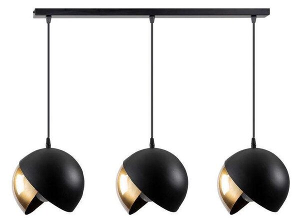 Φωτιστικό Οροφής-Ράγα 892-221-008 60x20x80cm 3xE27 Black-Gold