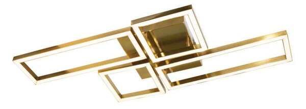 Φωτιστικό Οροφής 6049-GL 95cm Dim Led 4800Lm 60w 3000K/4000K/6000K Gold Inlight