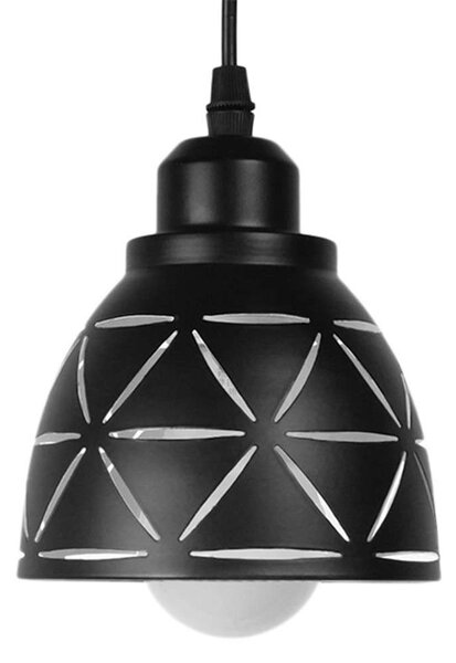 Φωτιστικό Οροφής Coolie 01475 Φ13x14cm 1xE27 Black-White GloboStar