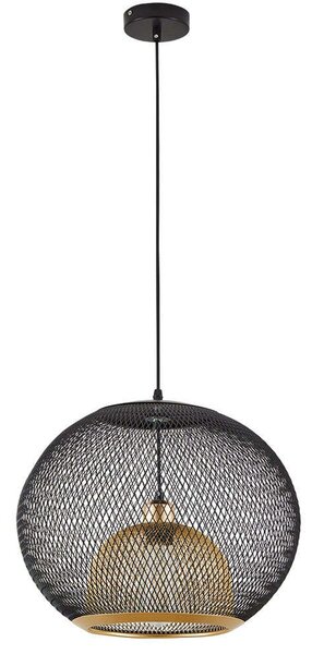 Φωτιστικό Οροφής Lander 77-8228 40x40x150cm 1xE27 60W Black-Gold Homelighting