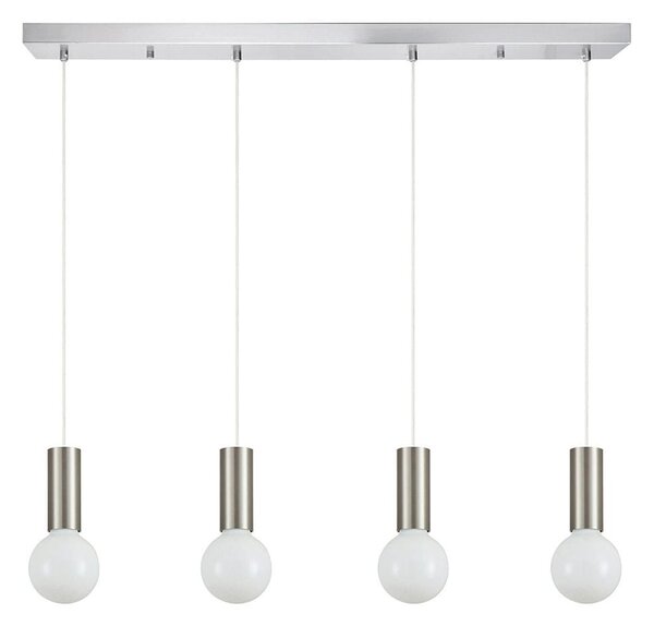 Φωτιστικό Οροφής - Ράγα Adept Tube 77-8391 85x8x300cm 4xE27 60W Nickel Homelighting