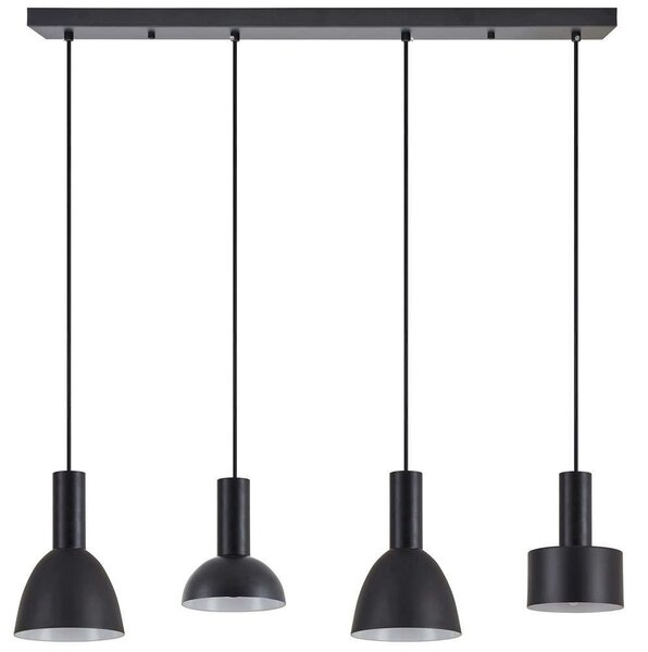 Φωτιστικό Οροφής - Ράγα Adept Flex 77-8912 85x16x300cm 4xE27 60W Black Homelighting