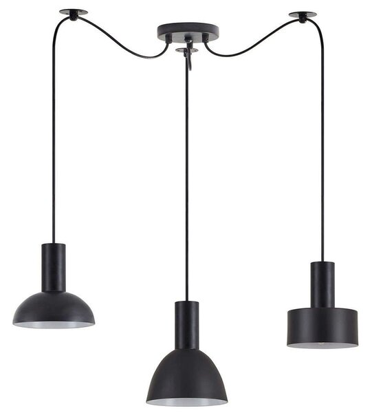 Φωτιστικό Οροφής Adept Flex 77-8914 40x40x300cm 3xE27 60W Black Homelighting