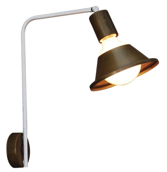 Φωτιστικό Τοίχου Xavier HL-3546-1 77-3960 8x31x36cm 1xE27 60W Bronze-White Homelighting