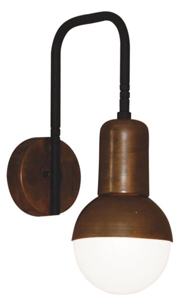 Φωτιστικό Τοίχου Owen HL-3551-1 77-3946 8x17x27,5cm 1xE27 60W Black-Bronze Homelighting