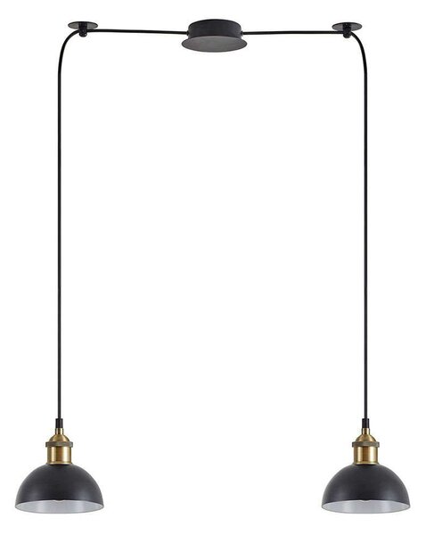 Φωτιστικό Οροφής Adept 77-8777 50x15x300cm 2xE27 60W Black-Gold Homelighting