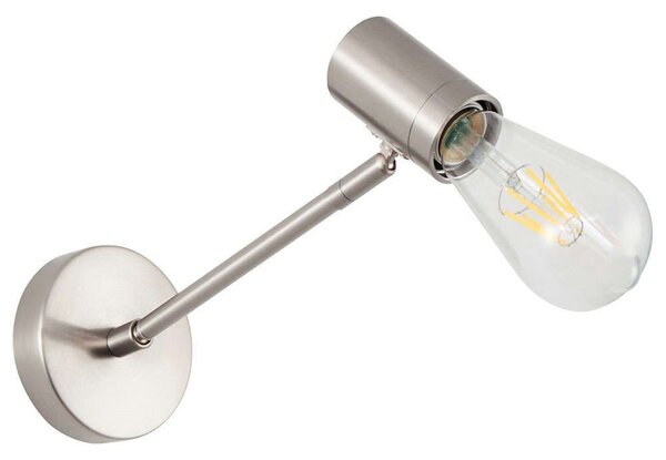 Φωτιστικό Τοίχου Adept 77-8275 10x22x17cm 1xE27 60W Nickel Homelighting