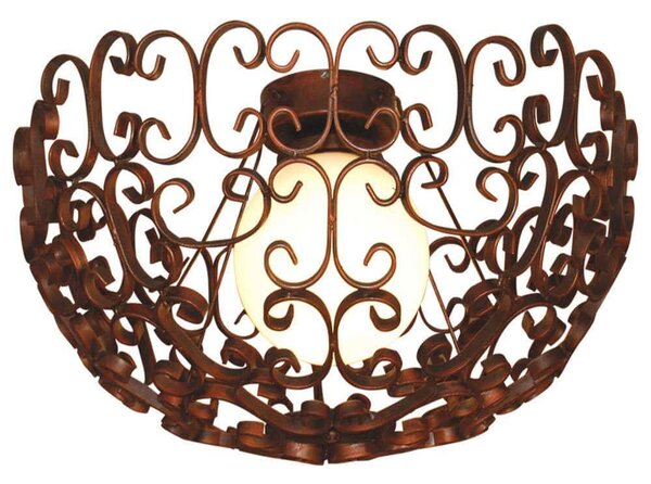 Φωτιστικό Οροφής Bale HL-3587-1M 77-4046 45x45x25cm 1xE27 60W Copper Homelighting