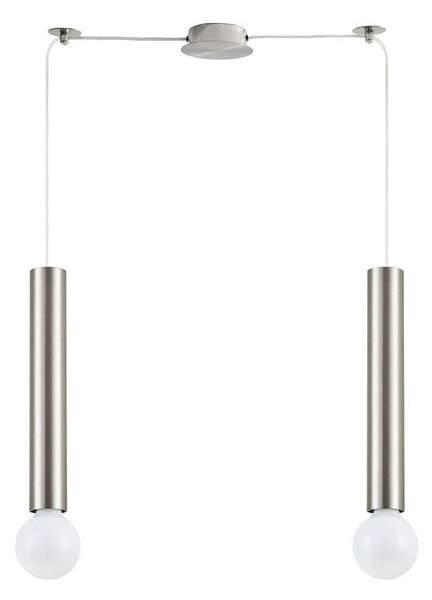 Φωτιστικό Οροφής Adept Tube 77-8661 30x11x300cm 2xE27 60W Nickel Homelighting