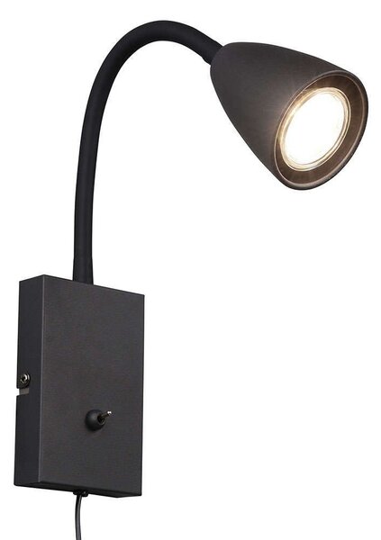 Φωτιστικό Τοίχου Wanda 202670132 8x23cm 1xGU10 10W Black Trio Lighting