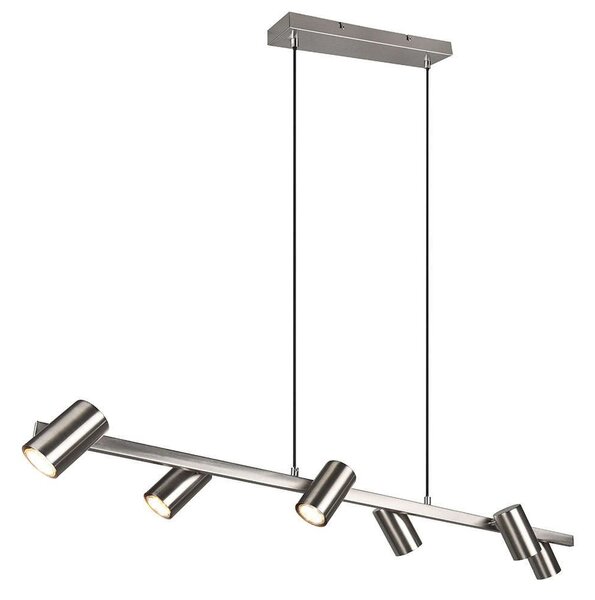 Φωτιστικό Οροφής - Ράγα Marley 302400607 115x18x150cm 6xGU10 35W Nickel Trio Lighting