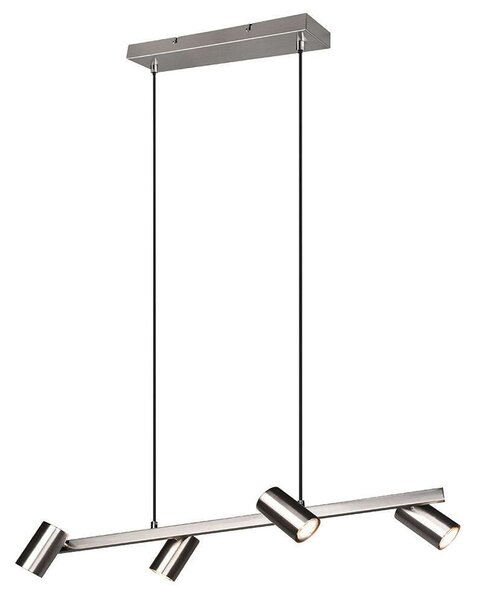 Φωτιστικό Οροφής - Ράγα Marley 302400407 80x18x150cm 4xGU10 35W Nickel Trio Lighting